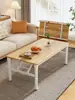 Mesa de centro plegable para sala de estar, uso doméstico, mesa baja rectangular, mesa auxiliar para casa de alquiler al aire libre, mesa de comedor plegable, mesa cuadrada simple