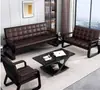 Conjunto de Sofá e Mesa de Centro para Escritório, Banco Simples de Ferro para Três Lugares, Banco Longo para Recepção, Sofá de Escritório
