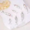 Pingente Peixe Balanceante Criativo Color-Preserving Banhado a Cobre Ouro 14K Pingente DIY Brincos Colar Pulseira Acessórios para Pente