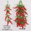 Brochetas Simuladas de Frutas y Verduras, Adornos Colgantes de Decoración Rústica, Brochetas de Frutas Falsas, Modelos de Ajo, Maíz, Pimiento