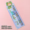 Régua lápis borracha material escolar conjunto de cinco peças prêmios para alunos do jardim de infância conjunto de material escolar borracha apontador conjunto de cinco peças