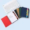 Cuaderno de Espiral Ondulado de Papel Kraft para Negocios Bloc de Notas para Reuniones Bloc de Notas Creativo Set de Notas Adhesivas Personalización
