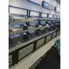 Estante Exhibidor de Frutas y Verduras para Supermercado Estante Isla de Frutas Frescas de Múltiples Niveles Estante Doble Piso para Exhibición de Verduras para Frutería