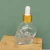 Botellas de Spray para Perfume con Forma de Calavera, Botellas Gotero para Aceites Esenciales, Botellas Dispensadoras de Loción y Agua Floral, Varias Botellas Pequeñas de Muestra para Líquidos