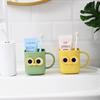 Vaso para cepillos de dientes para niños, vaso creativo, vaso para enjuague bucal anticaída con dibujos animados para bebés, para hombres y mujeres.