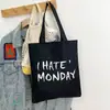Bolso de lona de otoño, nuevo estilo coreano de moda, personalizado, con impresión artística, gran capacidad, bolso de hombro para estudiantes