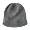 Chapéu de Caxemira Novo Outono Inverno Unissex Chapéu de Lã Tricotado de Inverno Versátil Casual Quente Protetores de Orelha Boné
