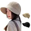 Sombrero de Pescador de Verano con Protección Solar para Mujer, Sombrero de Sol Plegable, Sombrero de Sol Estilo Ruth, Sombrero a Prueba de Viento, Venta al por Mayor Transfronteriza