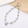 Lujo Ligero Más Vendido Colgante Llavero Corazón de Cristal con Cuentas Moda Versátil Colgante para Bolso Accesorios Colgante para Teléfono Móvil