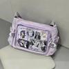 Bolsa de ombro única para todos os dias da faculdade, bolsa transversal feminina, bolsa casual para dor