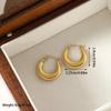 Aretes Transfronterizos Europeos y Americanos de Acero de Titanio, Estilo Minimalista de Alta Gama, Aretes de Acero de Titanio Simples y Versátiles