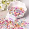 Estrella copo de nieve redonda brillo lentejuelas pequeñas cuentas DIY epoxi relleno de barro de cristal decorativo material hecho a mano accesorios