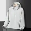 Cortavientos blanco estilo japonés, nuevo modelo de primavera y otoño, chaqueta unisex para montañismo al aire libre, cortavientos, impermeable, transpirable, chaqueta para parejas