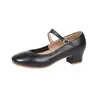 Sapatos de dança latina de alça dupla, sapatos para dança de salão quadrada, sapatos de dança femininos com sola macia, sapatos de dança para todas as estações, sapatos de prática femininos para professoras
