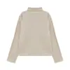 Camisa Básica Manga Longa Feminina Plus Size ALINDM para Inverno 100kg Gola Meia Alta Modelagem Slim Ombro Normal Camiseta