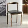 Silla taburete de cuerno minimalista moderno nórdico para dormitorio con respaldo, silla de escritorio para comedor del hogar, silla de estudio para estudiantes
