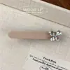 Corea del Sur Clip de Pato de una Palabra Elegante Sencillo con Lazo de Pedrería Clip para Flequillo Estilo de Alta Gama Versátil Accesorios para el Cabello Laterales para Mujer