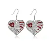 Colar Europeu e Americano Transfronteiriço com Asas de Amor de Strass Gotas de Óleo Luxo Leve High-End Pingente de Asas de Anjo Colar Acessórios para Casal