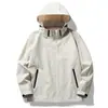 Ropa de asalto tres en uno para exteriores para hombres y mujeres abrigo overall grueso resistente al frío con forro polar desmontable venta al por mayor logo imprimible
