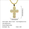 Tendência Europeia e Americana Hip Hop Popular Acessórios de Pingente Cruzado Acessórios Masculino Completo em Diamante Estéreo Pingente de Colar Cruzado