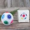Cubo de Rubik con bola arcoíris mágica Yongjun, explosión transfronteriza, YJ0233, fútbol luminoso, descompresión, extraterrestre, juguetes educativos creativos.