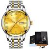 Reloj para hombre LIGE 9846 reloj de cuarzo de moda deportiva de ocio para múltiples negocios reloj una generación de cabello