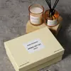 Set de velas aromáticas más vendido transfronterizo, aromaterapia sin llama, caja de regalo de cuatro colores, fragancia de larga duración, cera de soja, aroma intenso