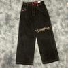 Comercio Electrónico Transfronterizo Jeans Sueltos Estampados Jnco para Hombre Harajuku Hip-Hop Y2K Casual de Pierna Ancha Jeans al por Mayor