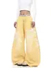 Pantalones de Chándal Casuales con Estampado de Letras Retro Americano para Mujer 2026 Primavera y Verano Nuevo Estilo Holgados Versátiles de Pierna Ancha Largos Modernos