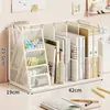 Estantería de escritorio Estante de almacenamiento para escritorio de oficina Escritorio de dormitorio Escritorio de estudio para niños Estante de almacenamiento para libros Estante de almacenamiento de mesa