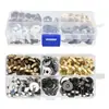 Hebilla Magnética de Metal 14/18mm Hebilla Magnética sin Costuras Hebilla de Succión Hebilla para Cartera Bolsa Hebilla a Presión Redonda Traje de 4 Colores