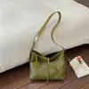 Bolso Tejido Retro de Gama Alta de Moda Tendencia Chic Gran Capacidad Bolso de Hombro Único Versátil Casual para el Trabajo Bolso Cruzado