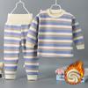 Conjunto de ropa interior térmica para niños más terciopelo acolchado otoño e invierno ropa de bebé otoño pantalones de otoño cintura alta invierno niños y niñas
