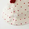 Sombrero de Pescador Lindo de Primavera y Verano para Niños Sombrero de Cubo con Protección Solar para Bebé con Orejas en Forma de Corazón Sombrero de Bebé de Algodón Puro