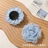 Moda INS estilo coreano borde deshilachado flores de lunares de organza accesorios para pinzas de pelo DIY adornos florales para vestidos