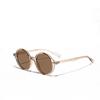 Gafas Xunge Retro Montura Grande Gafas de Sol Redondas para Mujer Gafas de Celebridad de Internet para Hombre Gafas de Sol de Moda Europeas y Americanas Nuevas Transfronterizas
