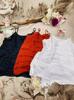 Camisola de ramio de color liso para mujer, corta, holgada, combinable, estilo artístico, retro, moderna, de verano 2024