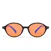 Óculos Transfronteiriços 99% Anti-Luz Azul com Película Antirreflexo Ar, Armação Pequena Oval Óculos para Jogos para Mulheres, Amarelo Atacado