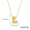 Explotaciones transfronterizas collar de letras lindo y suave más vendido colgante regordete cadena de clavícula simple de moda europea y americana