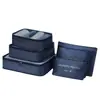Conjunto de Sacos de Armazenamento, Armazenamento de Roupas, Bolsa de Armazenamento para Viagem, Conjunto de 6 Peças, Organização e Armazenamento, À Prova de Poeira, Armazenamento Portátil