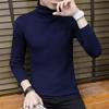 Suéter de Cuello Medio para Hombre Otoño e Invierno 2025 Nuevo Camiseta Básica Color Sólido Moderno Atractivo Suéter de Punto Venta al por Mayor
