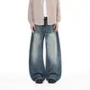 Ropa para Hombre Maple House / Jeans Curvos Estilo Retro Americano, Pantalones Casuales Amplios de Pierna Recta Limpia, Unisex