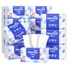 Manhua Pañuelos Faciales Desplegables para el Hogar 500 Hojas * 32 Paquetes Caja Grande Caja Completa de Papel Higiénico Hecho de Madera Virgen 5 Capas Suave Grueso Papel Higiénico