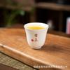 Taza Maestra de Porcelana Blanca, Taza de Cerámica, Taza para Degustación de Té, Tazón para Beber Té, Taza Pequeña de Té Kung Fu Chino, Tazón de Té, Taza Individual, Juego de Té Chino