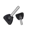 Acero Inoxidable 304 Mariposa Apretado a Mano Cabeza de Goma Perilla Recubierta de Goma Manija Plástico Plástico Manija de Ajuste de Tornillo Tornillo M5