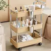 Carrito de almacenamiento de estante con ruedas para salón de belleza, estante de capas para salones de peluquería, salones de uñas, herramientas y carrito de almacenamiento para equipo médico