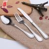 Cubiertos de Acero Inoxidable Windsor de Doble Línea Cuchillo para Bistec, Tenedor y Cuchara Juego para Hogar Hotel Restaurante Occidental Cuchillo, Tenedor y Cuchara de Acero Inoxidable