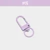 Hebilla de Puerta Giratoria Pintada de Colores Colgante de Joyería DIY Llavero de Metal para Equipaje Accesorio para Muñeca Venta al por Mayor