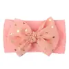 Venta Caliente Transfronteriza Accesorios para el Cabello de Nylon para Niños Diadema con Lazo Estampado en Caliente Pañuelo para la Cabeza de Borde Ancho Sin Costuras Accesorios para el Cabello de Bebé 4999