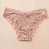 Renda Sexy Transfronteiriça com Recortes, Leve, Confortável, Amigável à Pele e Respirável Roupa Íntima Feminina, Cueca de Seda Gelada Personalizada com Laço